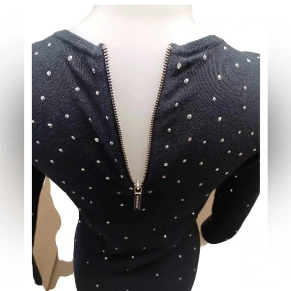Michael Kors Three Quarter Sleeve Studded Sweater Dress Size XS - Picture 7 of 12
